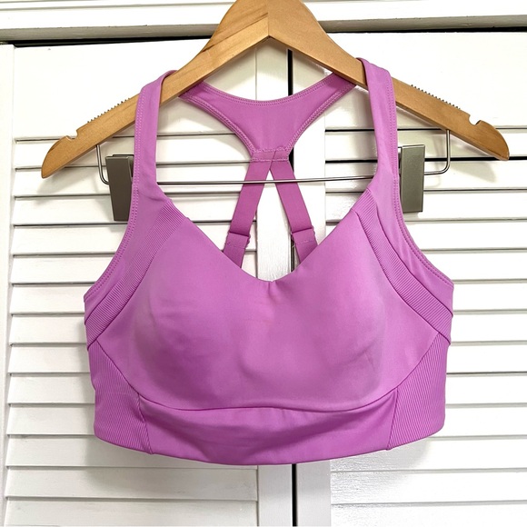 Avia Purple Sports Bra High Impact with adjustable straps, Medium - Picture 1 of 5